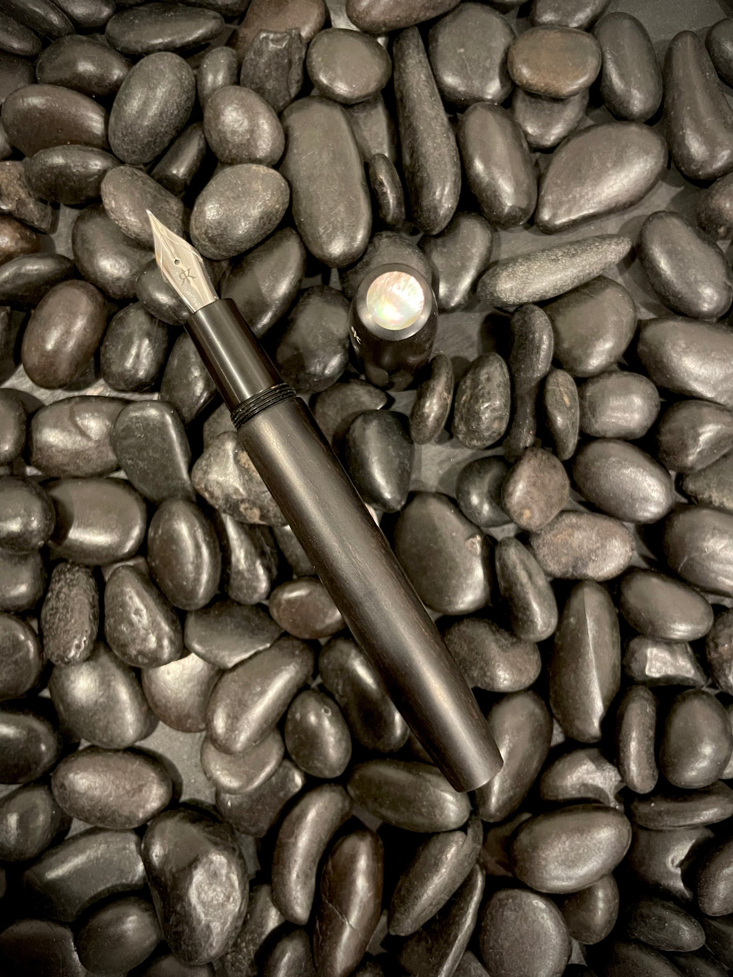 Gabon Ebony with Mother-of-Pearl Inlay L-15
