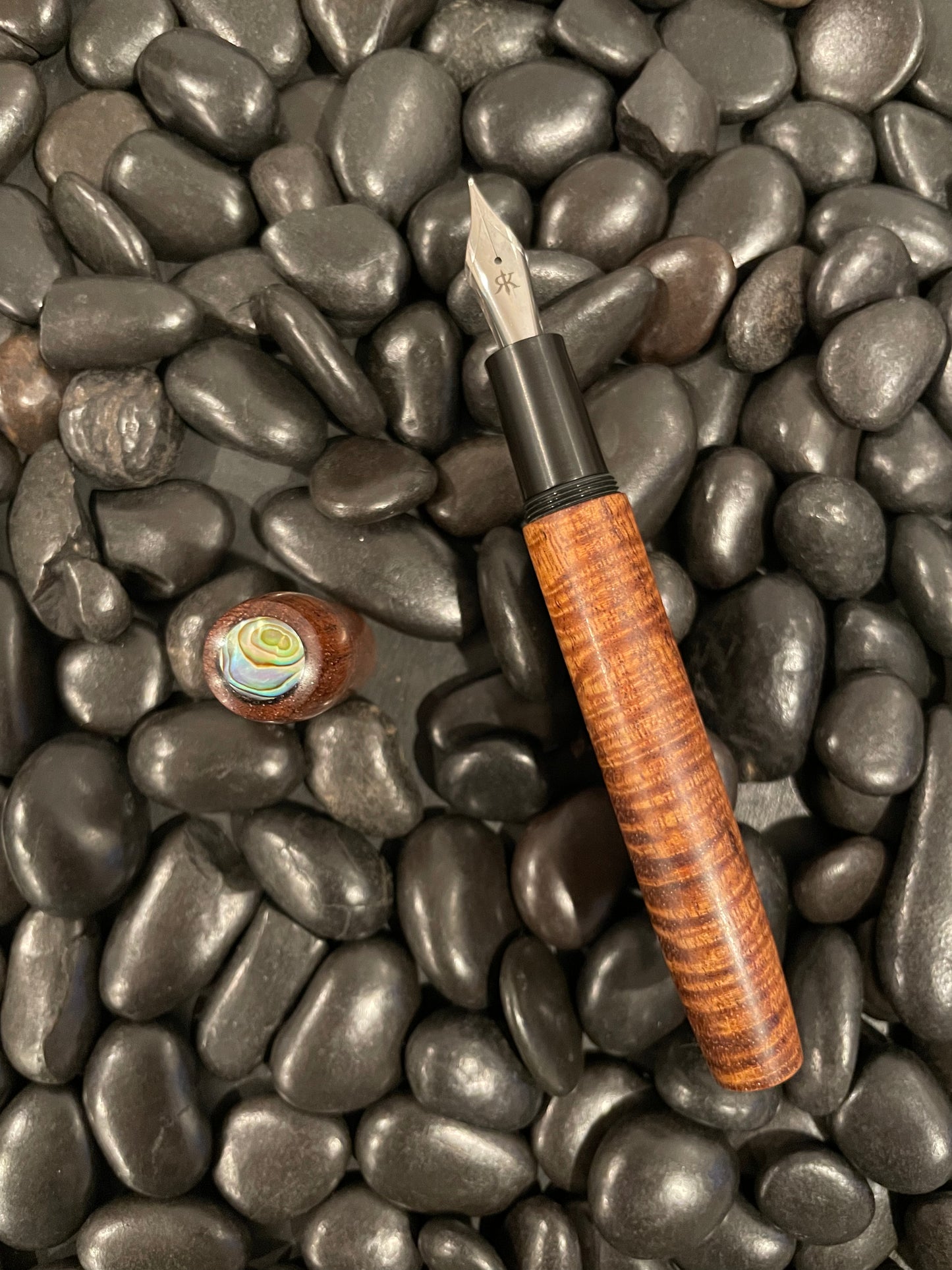 Curly Koa with Abalone L-15