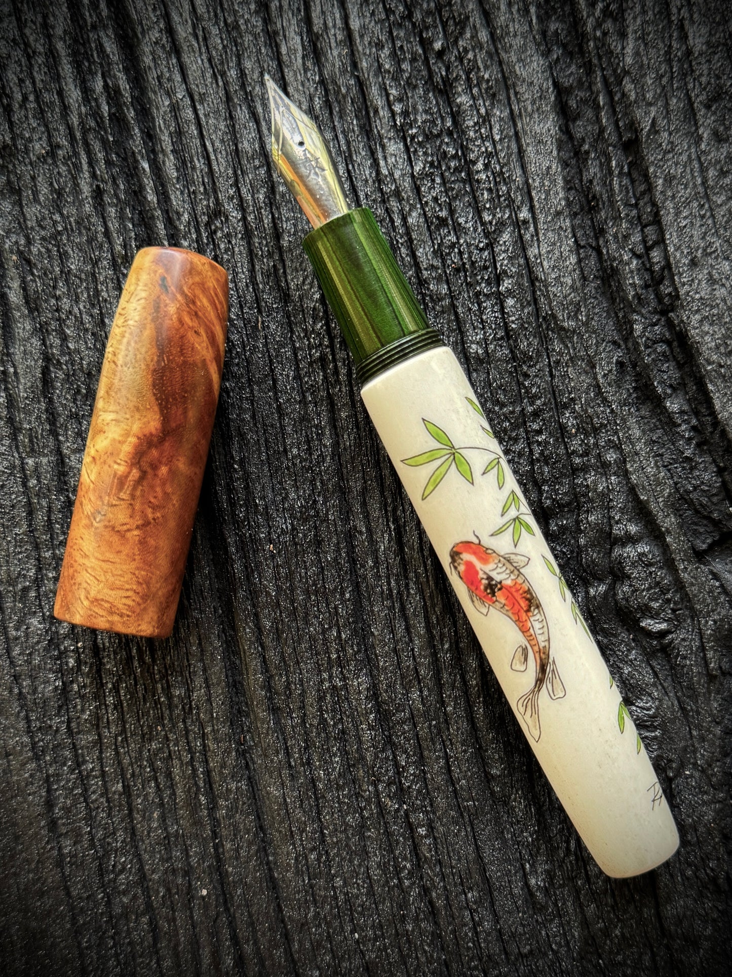 Hand Painted Koi L-15 Limited Edition 26/150