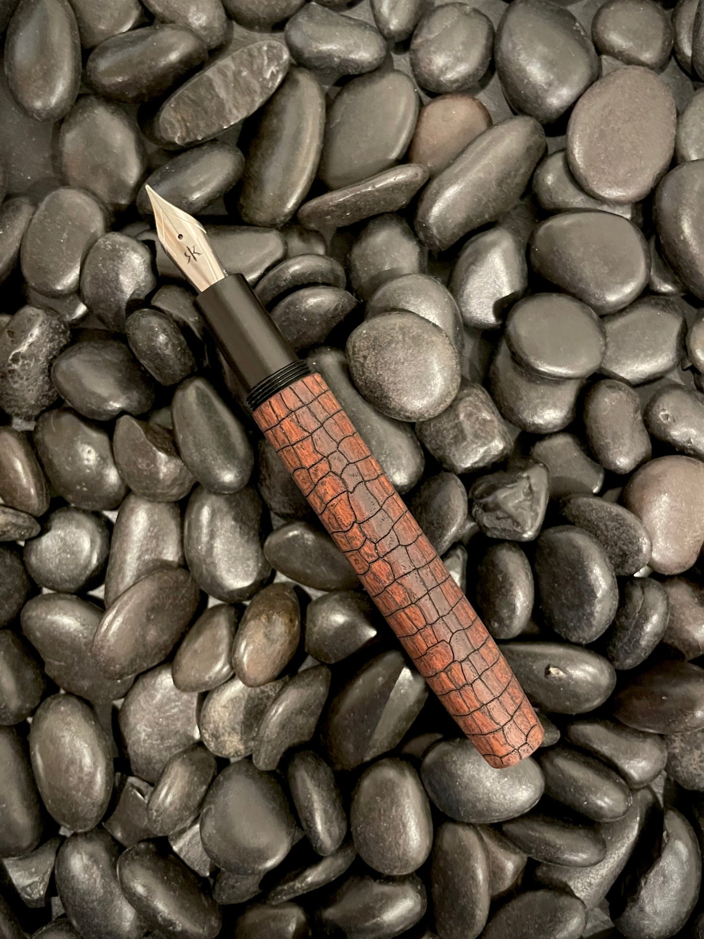 Alligator Scales L-15 on Bolivian Rosewood